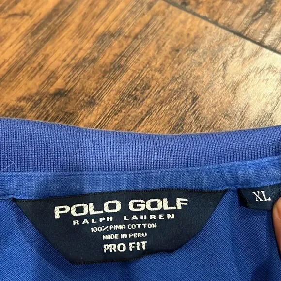 Ralph Lauren Polo. Big pony. Blue yellow. Size XL in GUC pro fit - Picture 3 of 7